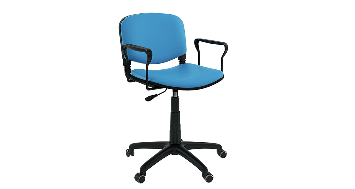 Chaise ISO Avec Accoudoirs - Tournant Roulant 