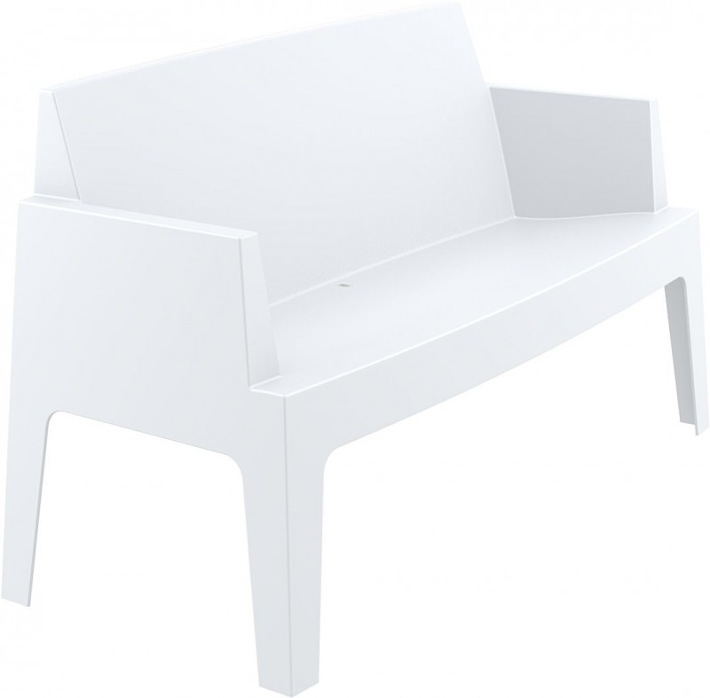 kare mobilier, MOBILIER DE COLLECTIVITÉ,Canape Box avec accoudoirs blanc