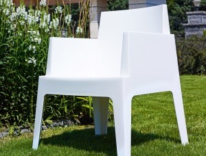 kare mobilier, MOBILIER DE COLLECTIVITÉ,Chaise Box avec accoudoirs blanc