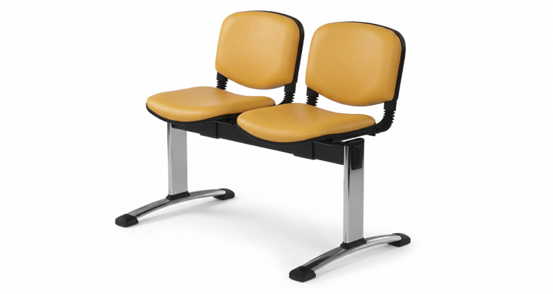 kare mobilier, SIÈGES,Chaise Jumelée ISO - 2/3/4 Places - Socle Chromé
