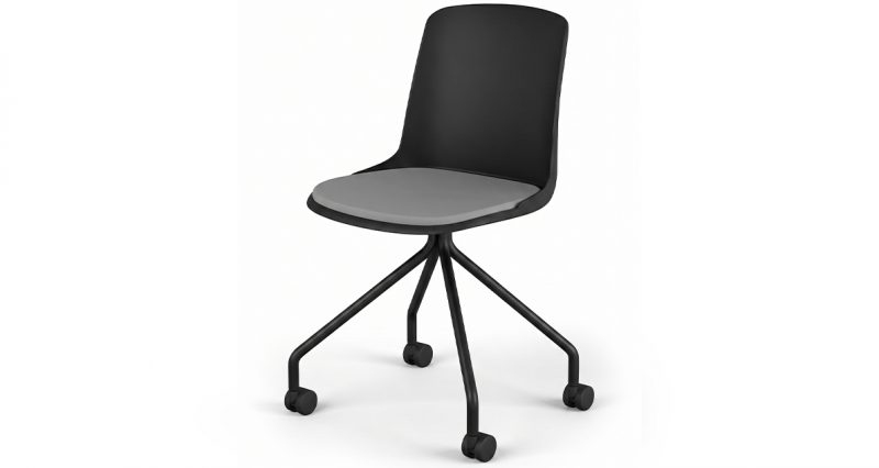 kare mobilier, SIÈGES,Chaise MARCA à 4-Pieds tournant