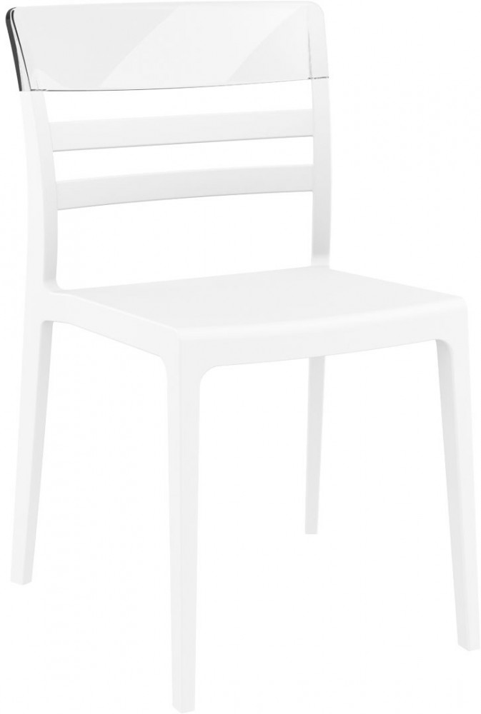 kare mobilier, MOBILIER DE COLLECTIVITÉ,Chaise Moon assise blanche