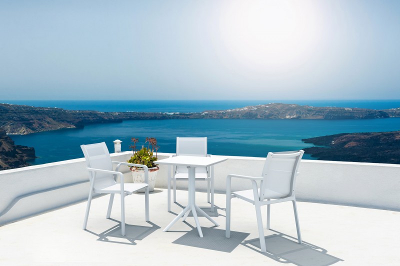 kare mobilier, MOBILIER DE COLLECTIVITÉ,Chaise Pacific avec accoudoirs blanc