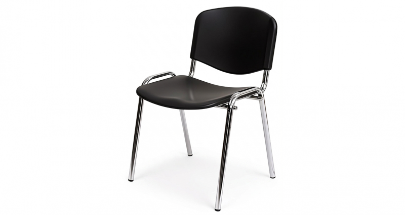 kare mobilier, SIÈGES,Chaise SMART - Noir / Chromée