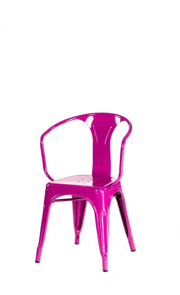 kare mobilier, MOBILIER DE COLLECTIVITÉ,Chaise TOLIX violet avec accoudoirs