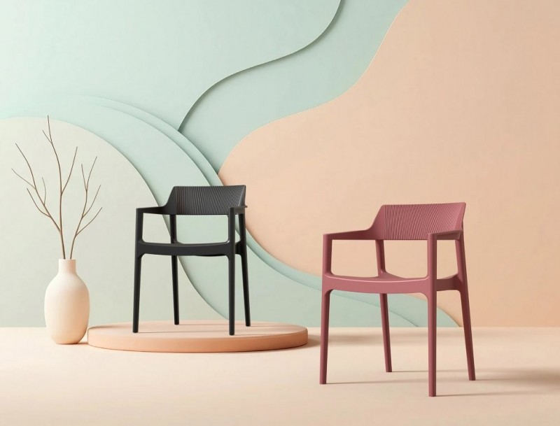 kare mobilier, MOBILIER DE COLLECTIVITÉ,Chaise TULUM NOIRE 