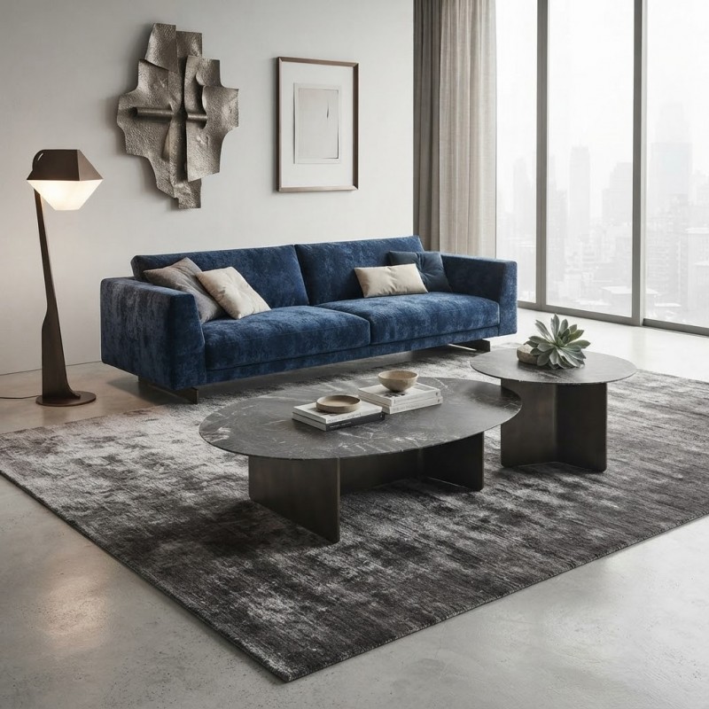 kare mobilier, Table basse &Table de coin,Ensemble de 2 tables basses WAVE