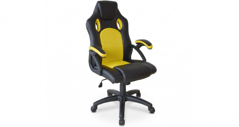 kare mobilier, SIÈGES,Fauteuil NEW RACE - Jaune / Noir