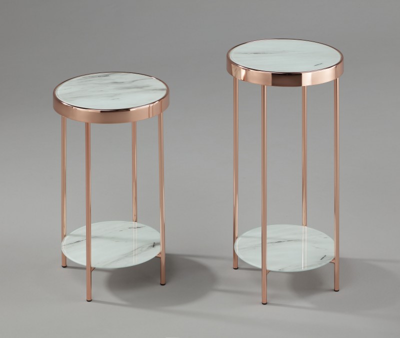 kare mobilier, Table basse &Table de coin,Porte Vase fogante bronze