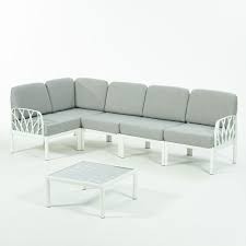 kare mobilier, MOBILIER DE JARDIN,Salon COIN GARDA EN FIBRE DE VERRE 5 PLACES ET 1 TABLE BASSE