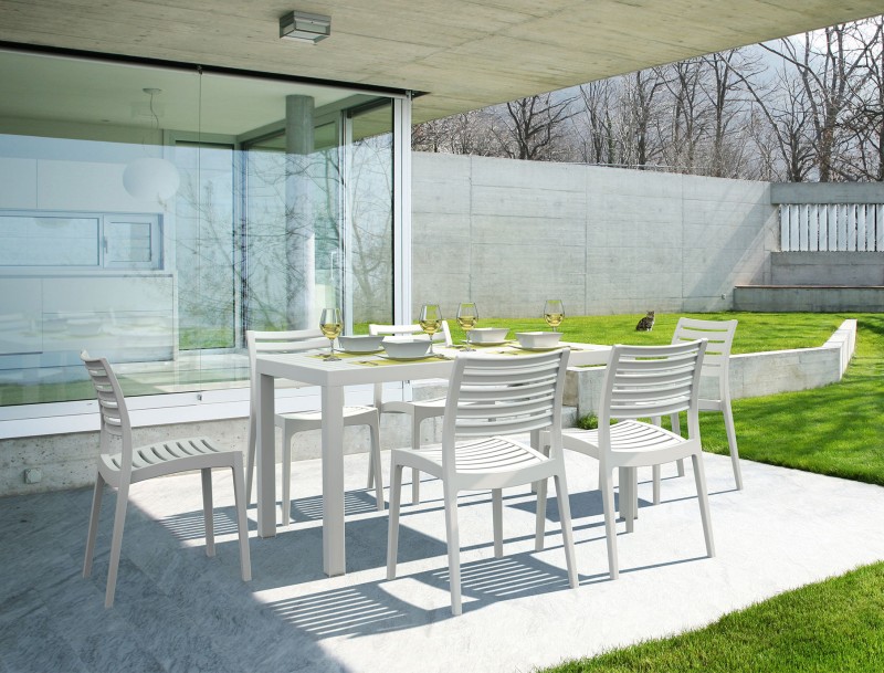 kare mobilier, Tables ,Table ares 140X80cm en blanc
