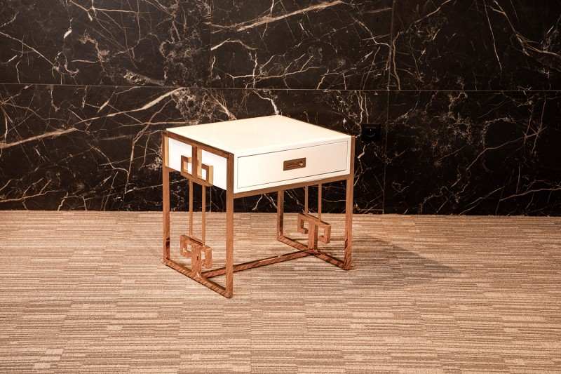 kare mobilier, Table basse &Table de coin,Table de coin Jocise en inox dore