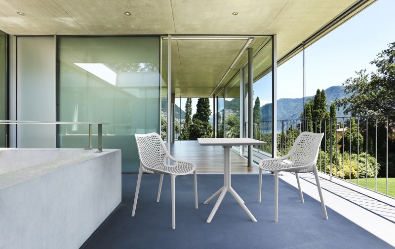 kare mobilier, Tables ,Table Sky 80x80cm en blanc