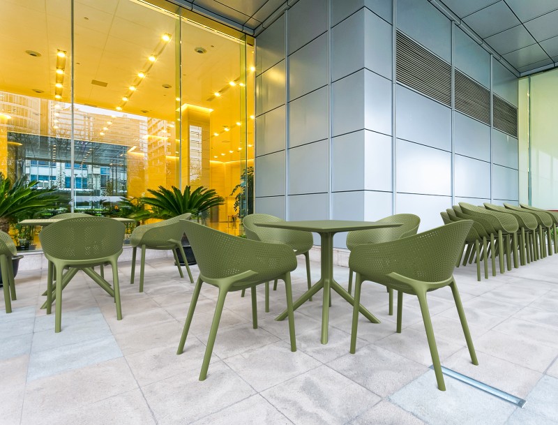 kare mobilier, Tables ,Table Sky rabattable 60x60 vert