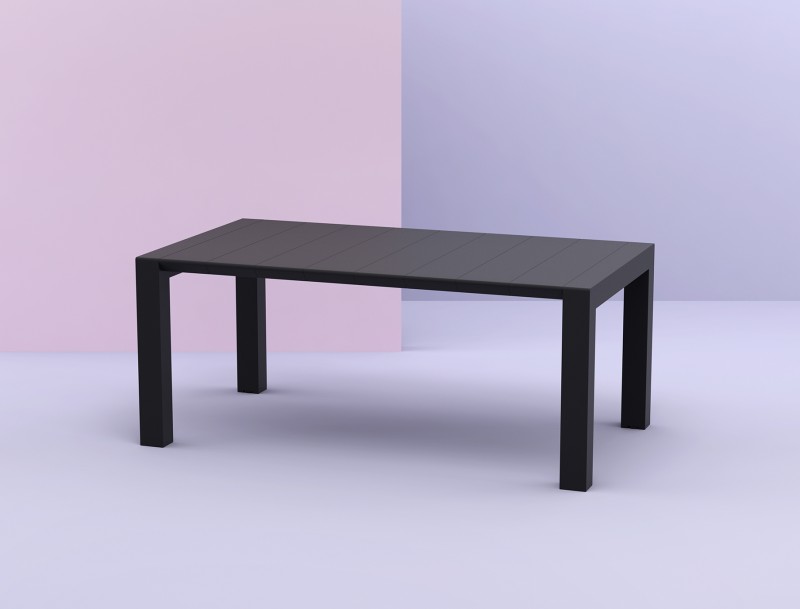 kare mobilier, Tables ,Table Vegas 100x180220 extensible gris charbon