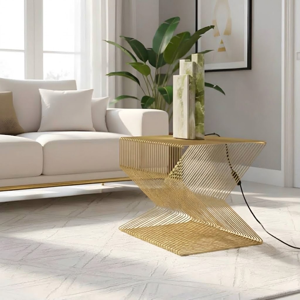 Table basse Zoe dore